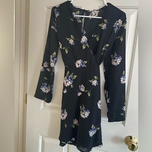 Lush Floral Wrap Dress